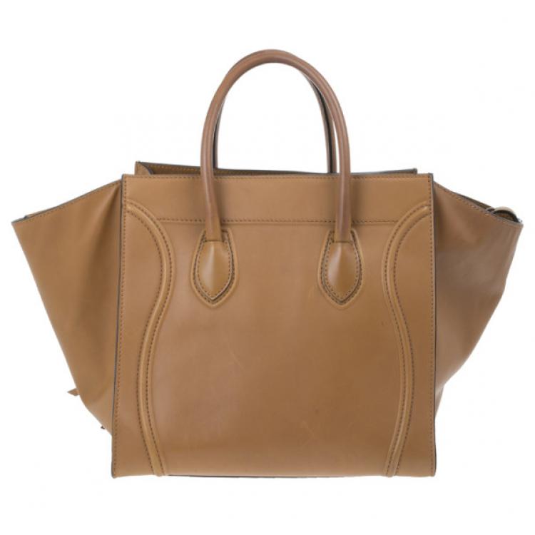 Pre Owned Celine Brown Mini Luggage Tote