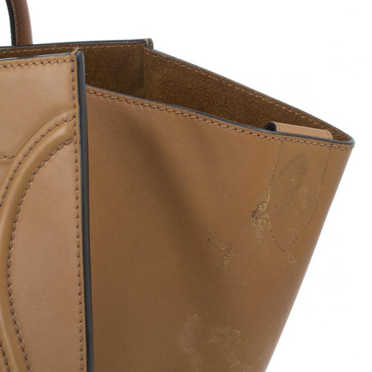 Pre Owned Celine Brown Mini Luggage Tote