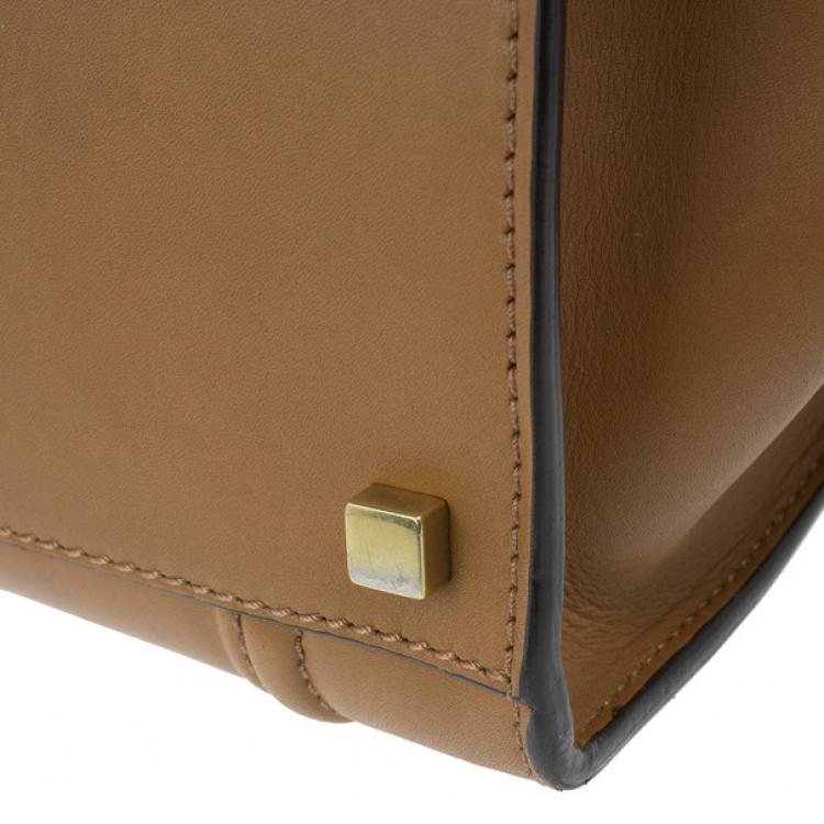 Pre Owned Celine Brown Mini Luggage Tote