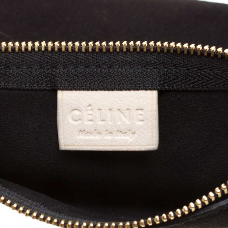 Pre Owned Celine Cream Leather Open Triangle Bag