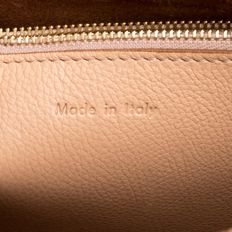 Pre Owned Celine Beige Leather Blade Shoulder Bag