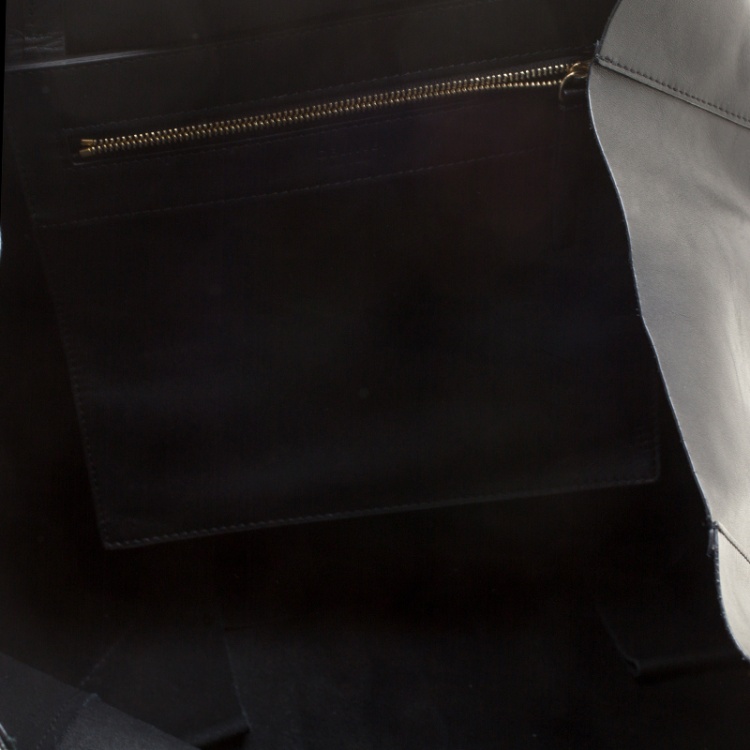 Pre Owned Celine Black Leather Horizontal Cabas Tote