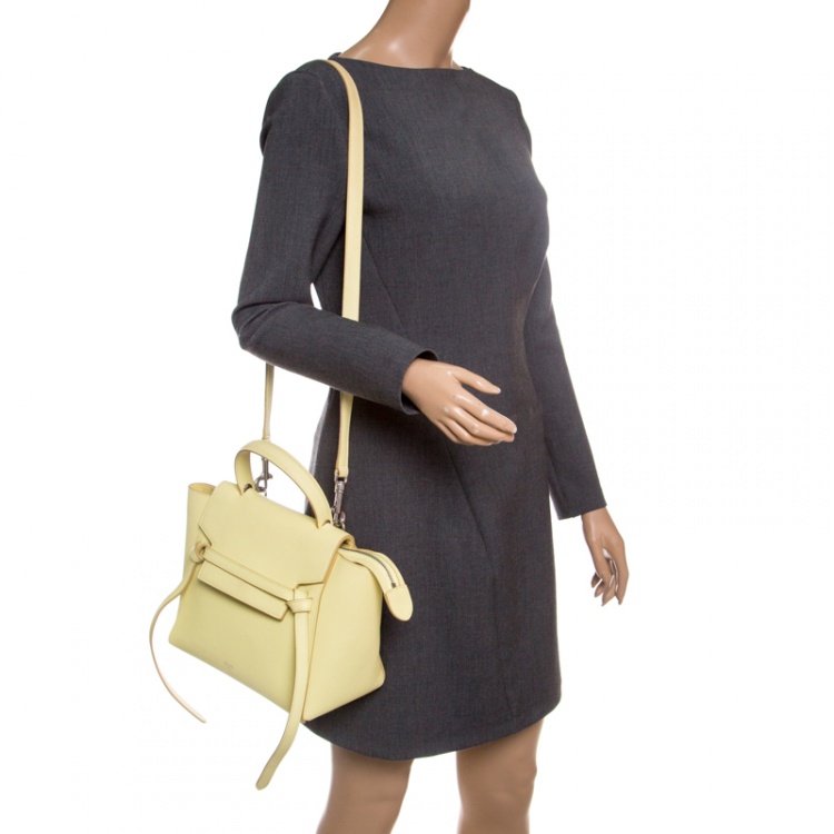 Pre Owned Celine Citrine Leather Belt Bag