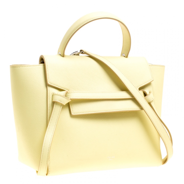Pre Owned Celine Citrine Leather Belt Bag