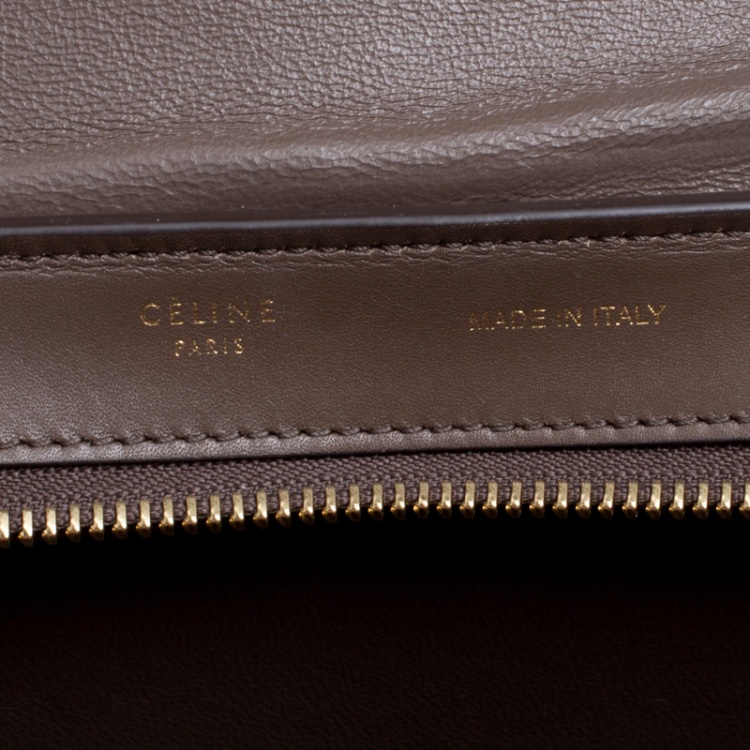 Pre Owned Celine Multicolor Leather Small Trapeze Tote