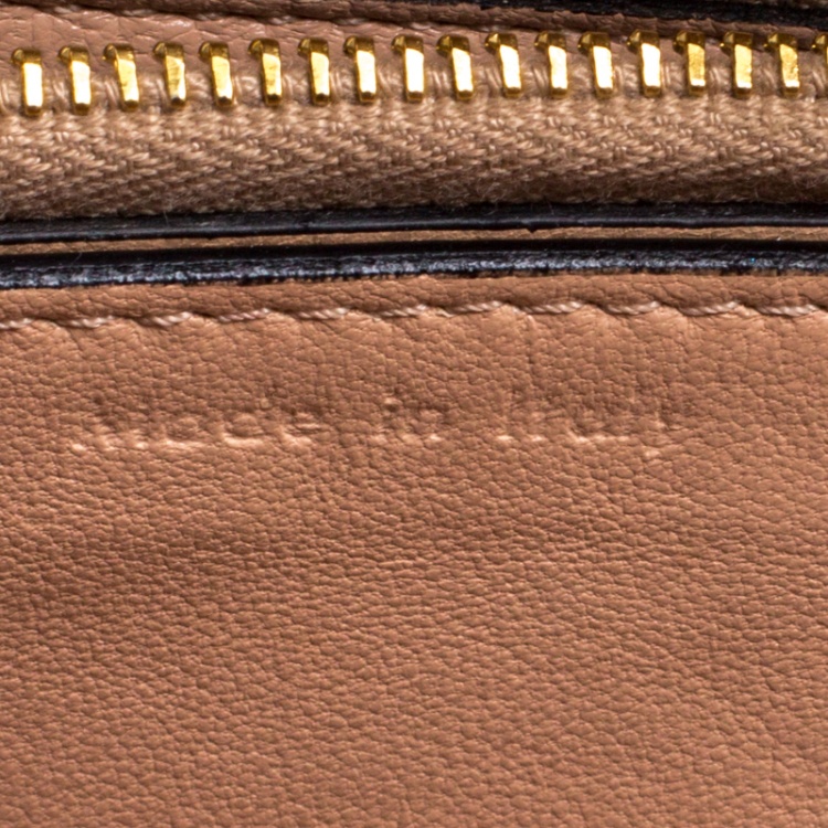 Pre Owned Celine Beige Leather Medium Classic Box Shoulder Bag