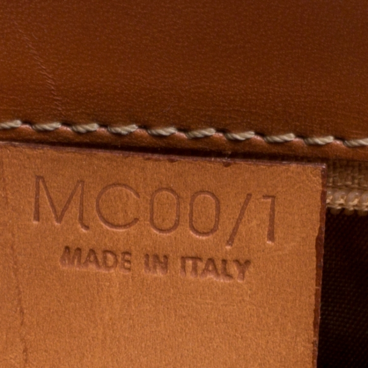 Pre Owned Celine Beige/Brown Coated Canvas and Leather Macadam Zip Tote