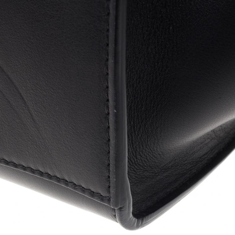 Pre Owned Celine Dark Brown Calf Hair Trapeze Bag