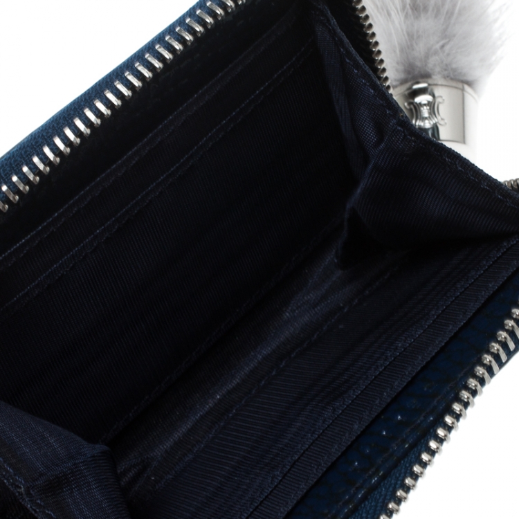 Pre Owned Celine Blue Patent Leather Coin Purse