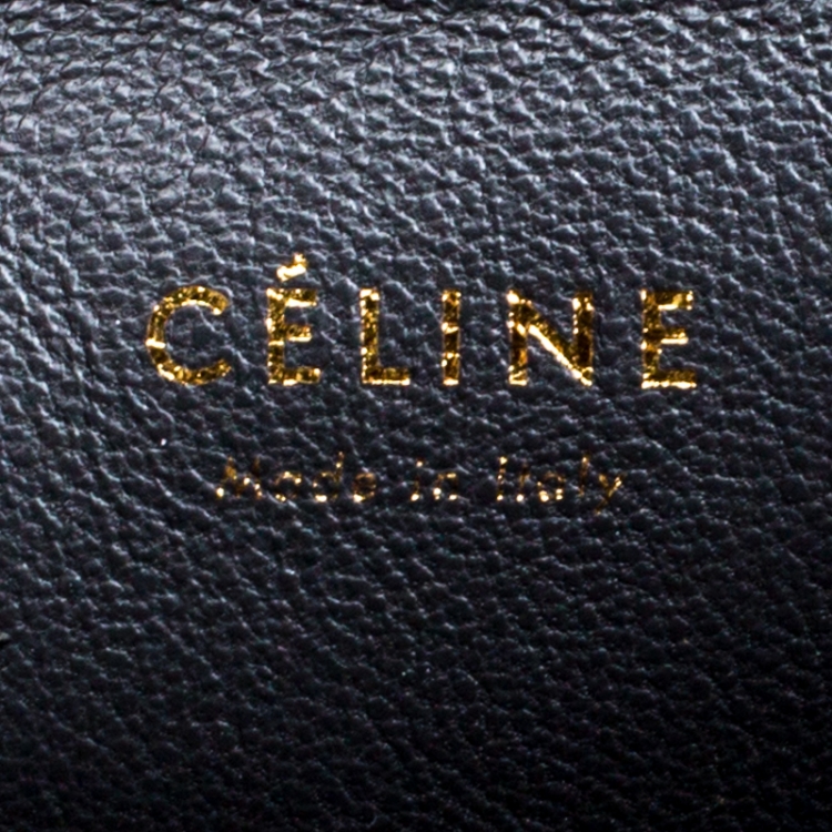 Pre Owned Celine Grey Croc Embossed Leather Small Phantom Luggage Tote