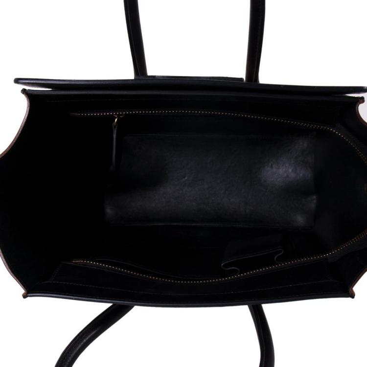 مملوكة مسبقًا Celine Tricolor Leather Micro Luggage Tote