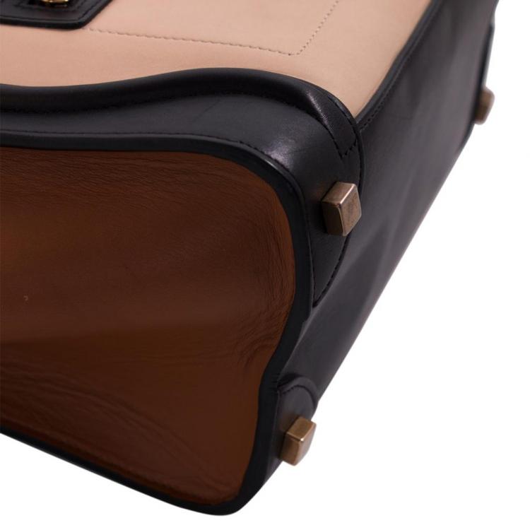 مملوكة مسبقًا Celine Tricolor Leather Micro Luggage Tote