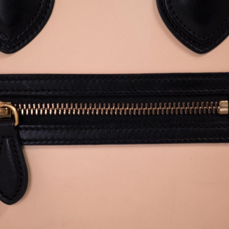 مملوكة مسبقًا Celine Tricolor Leather Micro Luggage Tote