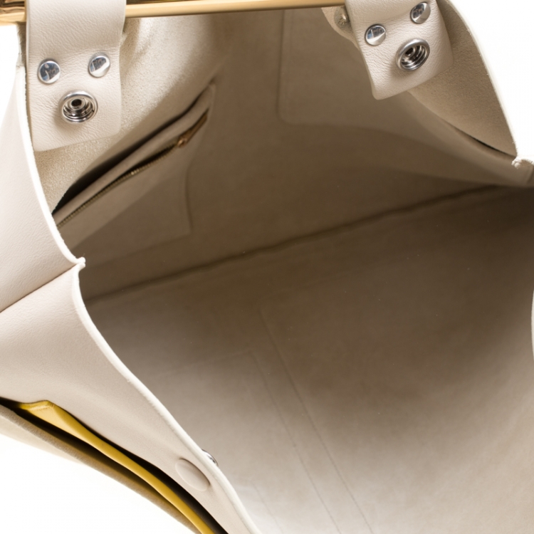 Pre Owned Celine Multicolor Leather Geometric Tote