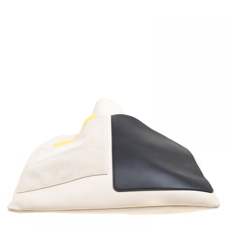 Pre Owned Celine Multicolor Leather Geometric Tote