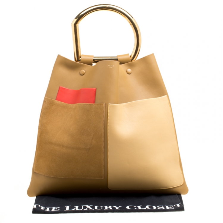 Pre Owned Celine Multicolour Leather Geometric Bag