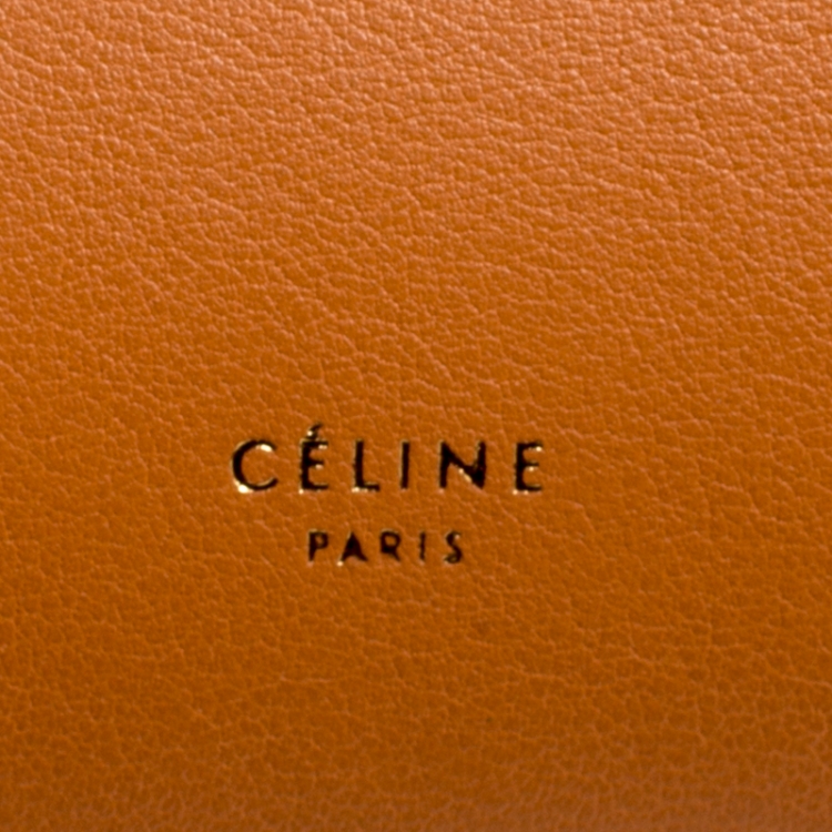 Pre Owned Celine Bicolor Leather Medium Belt Bag