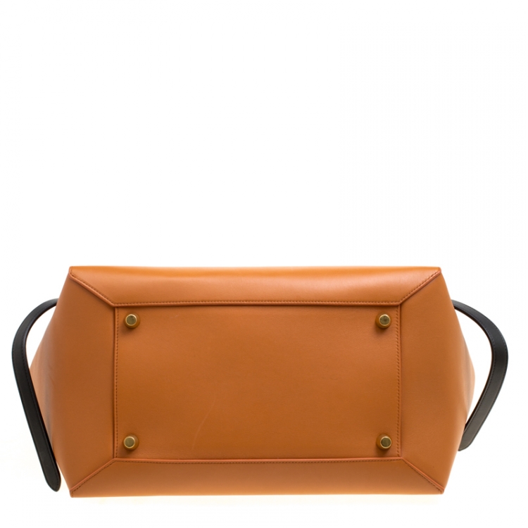 Pre Owned Celine Bicolor Leather Medium Belt Bag