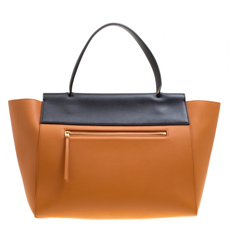 Pre Owned Celine Bicolor Leather Medium Belt Bag