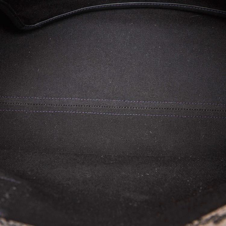 Pre Owned Celine Black Macadam Jacquard Tote Bag