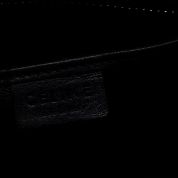 Pre Owned Celine Tri Color Leather Nano Luggage Tote