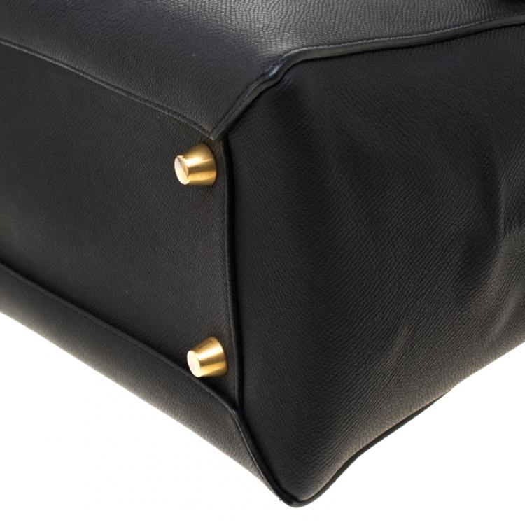 Pre Owned Celine Black Leather Micro Belt Bag