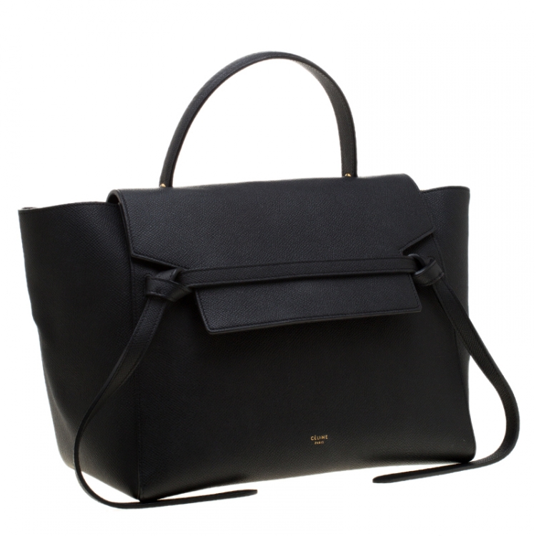 Pre Owned Celine Black Leather Micro Belt Bag