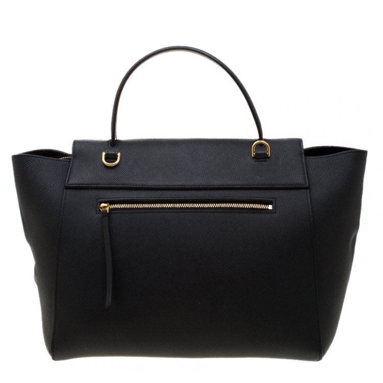 Pre Owned Celine Black Leather Micro Belt Bag