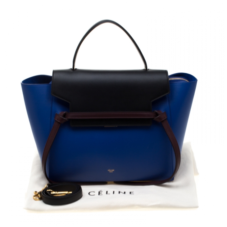 Pre Owned Celine Tri Color Leather Belt Bag