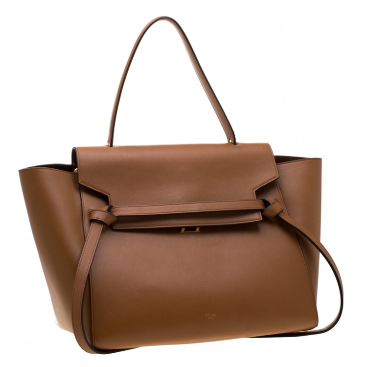 Pre Owned Celine Brown Leather Belt Bag 