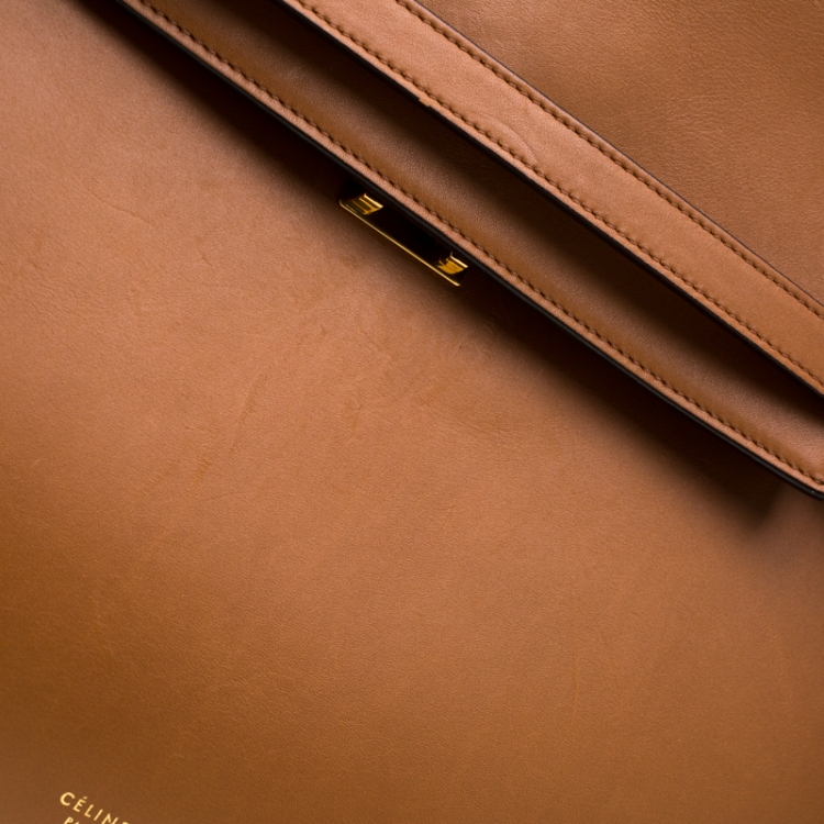 Pre Owned Celine Brown Leather Belt Bag 