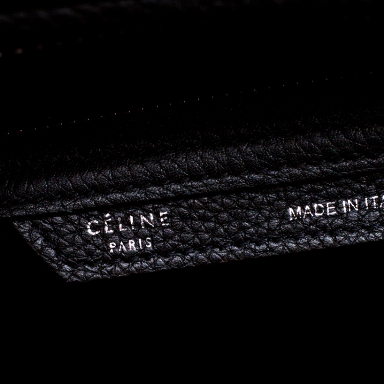 مملوكة مسبقًا Celine Black Leather Micro Luggage Tote