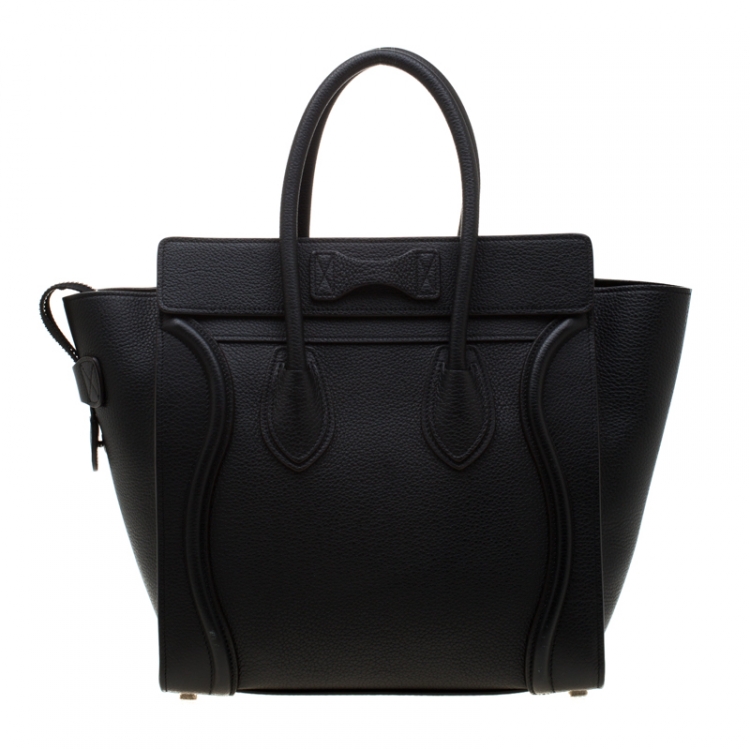 مملوكة مسبقًا Celine Black Leather Micro Luggage Tote
