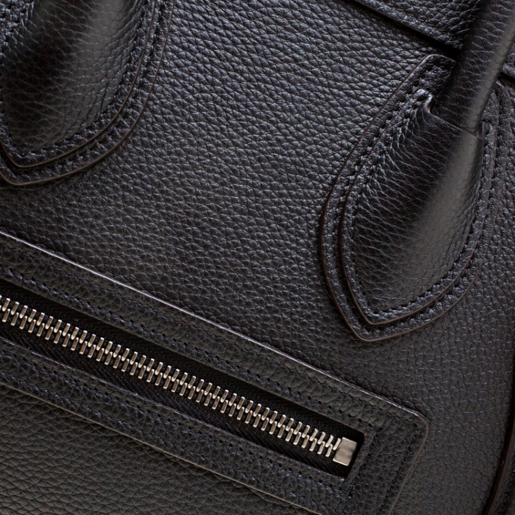 مملوكة مسبقًا Celine Black Leather Micro Luggage Tote