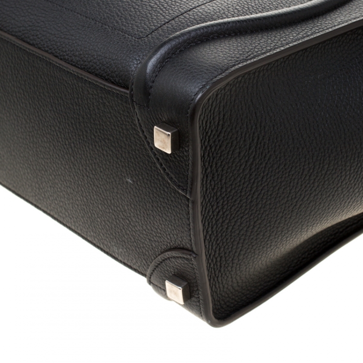 مملوكة مسبقًا Celine Black Leather Micro Luggage Tote