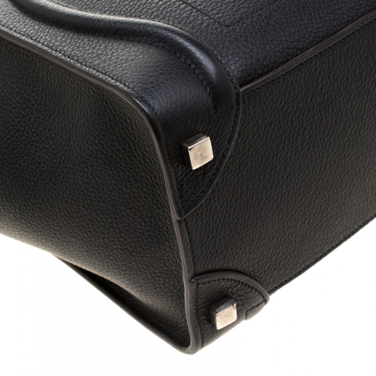 مملوكة مسبقًا Celine Black Leather Micro Luggage Tote