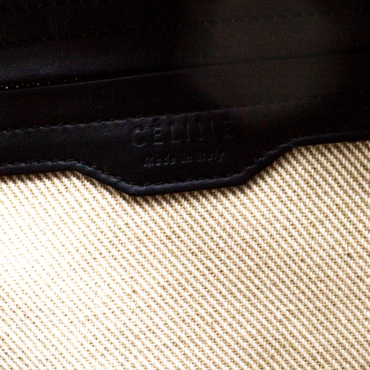 Pre Owned Celine Multicolor Striped Canvas Medium Phantom Luggage Tote