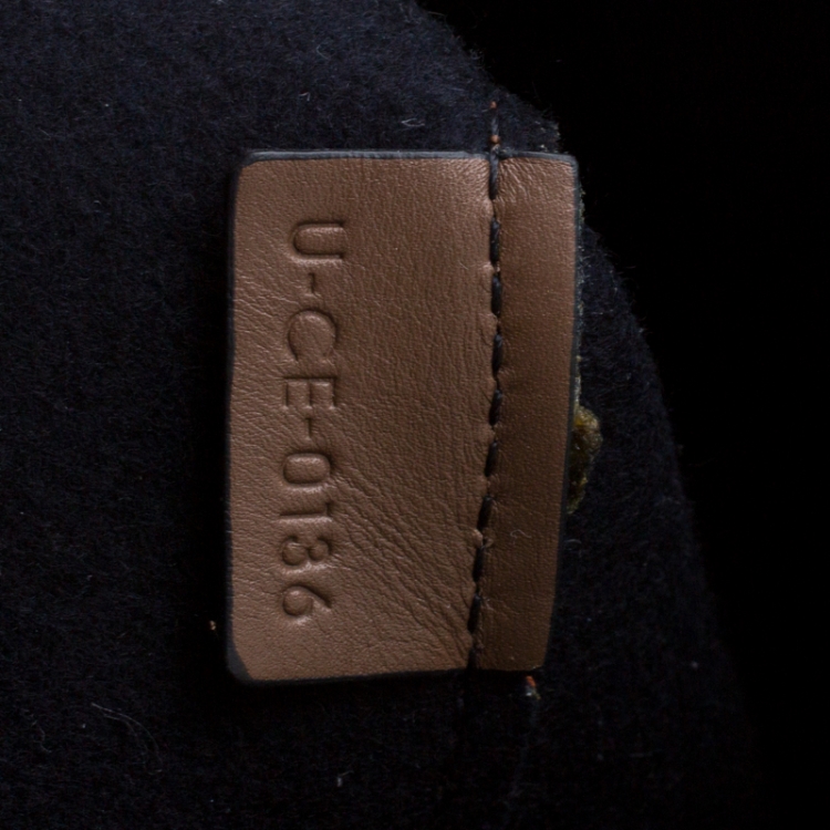 Pre Owned Celine Tri Color Leather Twisted Cabas Tote