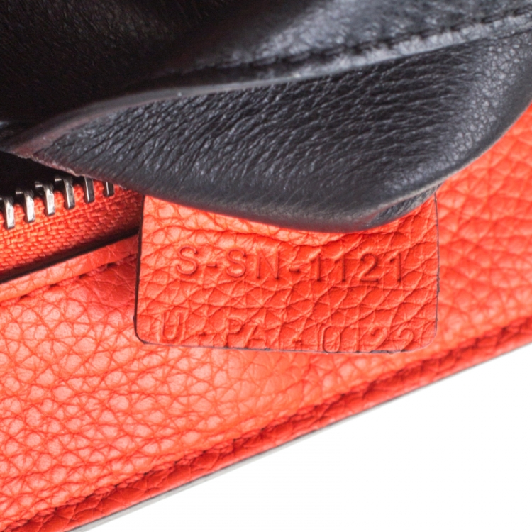 Pre Owned Celine Red Leather and Suede Medium Trapeze Tote