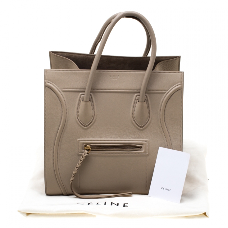 مملوكة مسبقًا Celine Beige Leather Medium Phantom Luggage Tote