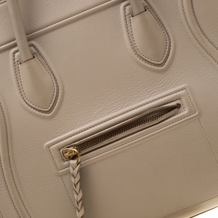 مملوكة مسبقًا Celine Beige Leather Medium Phantom Luggage Tote