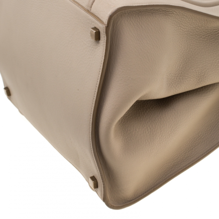 مملوكة مسبقًا Celine Beige Leather Medium Phantom Luggage Tote