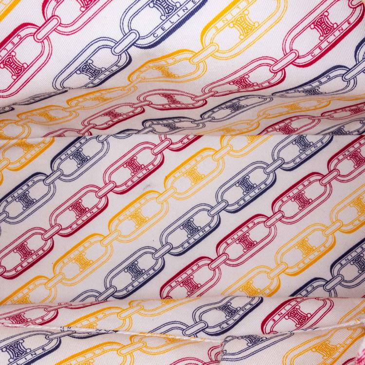 Pre Owned Celine Red Leather Shoulder Bag