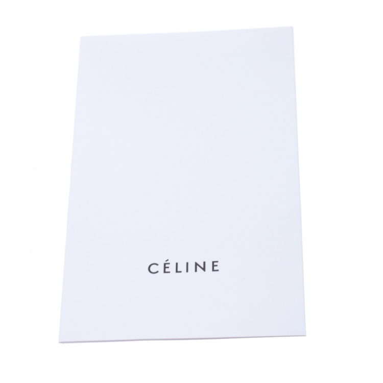 Pre Owned Celine Black/Green Leather and Suede Medium Trapeze Tote