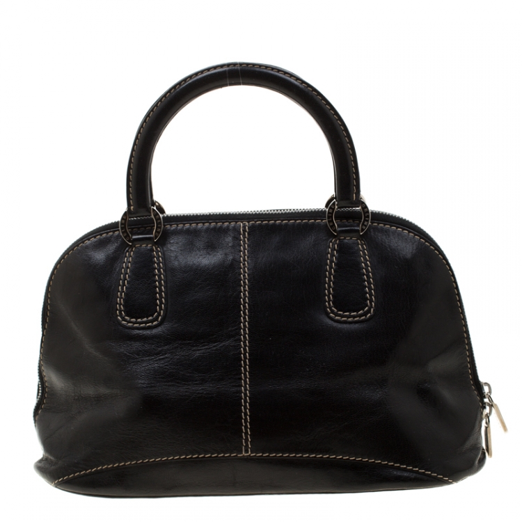 Pre Owned Celine Black Leather Bowler Bag