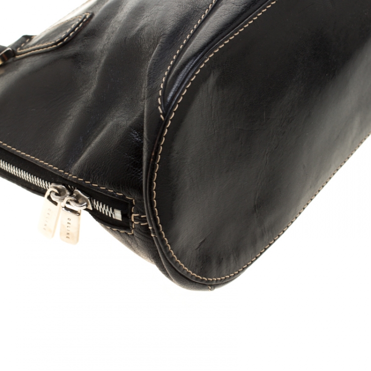 Pre Owned Celine Black Leather Bowler Bag