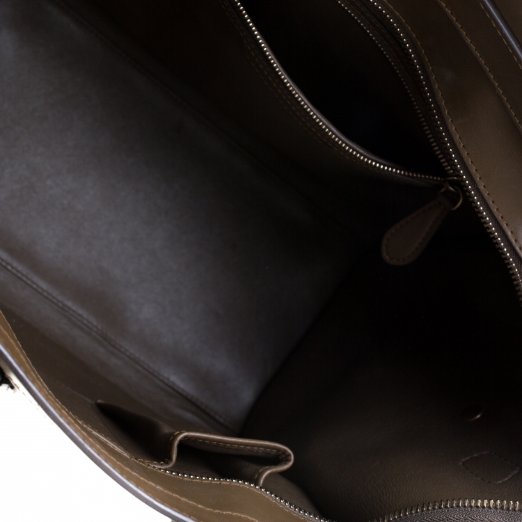 Pre Owned Celine Multicolor Leather Medium Phantom Luggage Tote 
