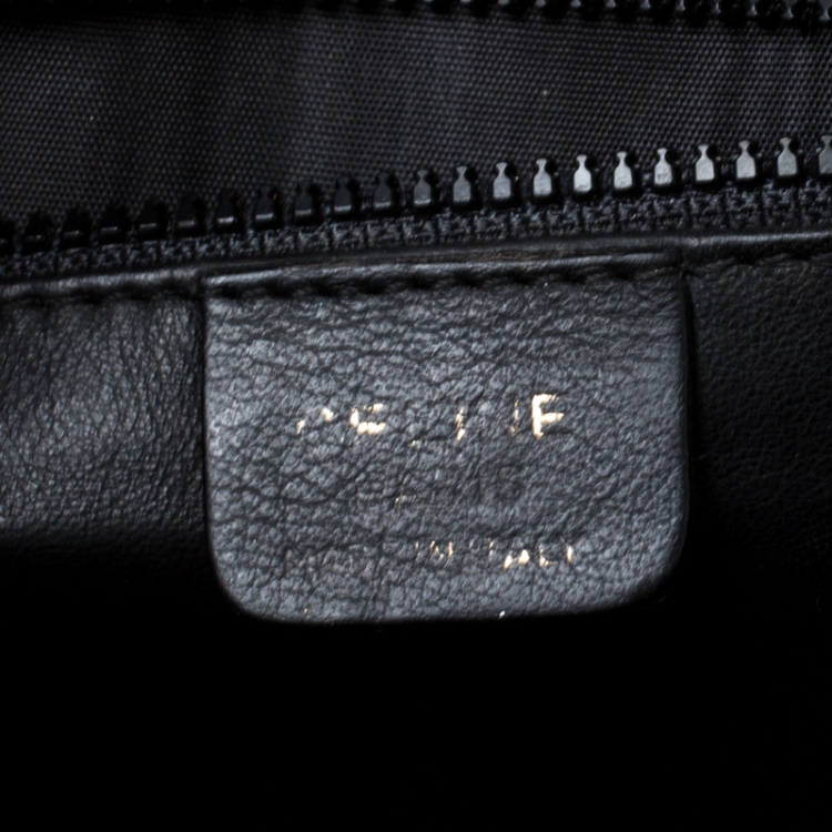 Pre Owned Celine Black Leather Shoulder Bag