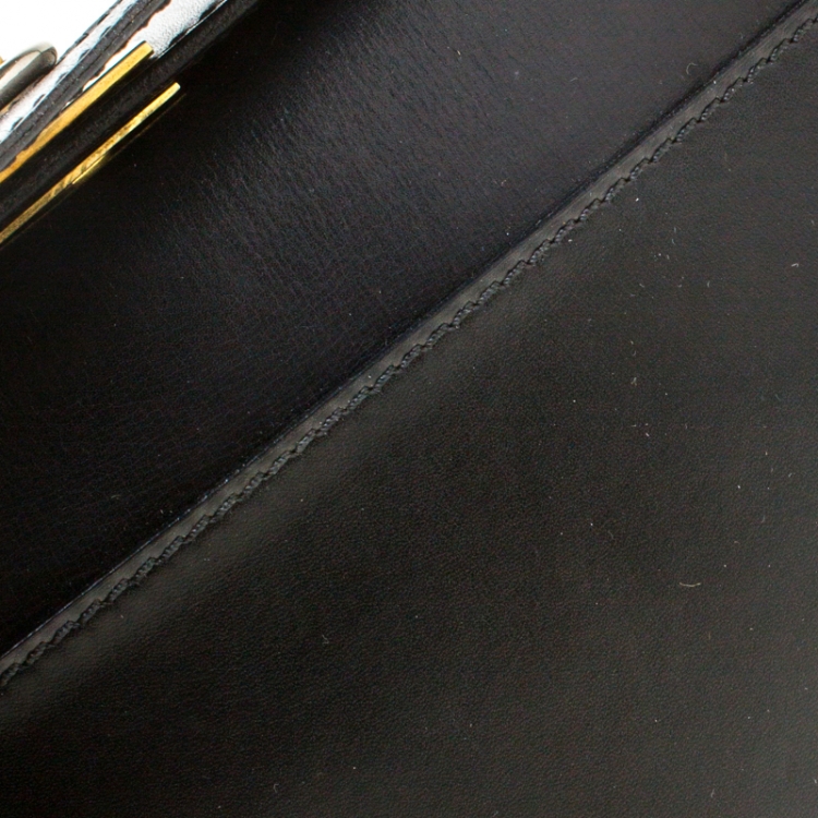 Pre Owned Celine Black Leather Shoulder Bag