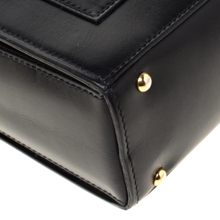 Pre Owned Celine Black Leather Shoulder Bag